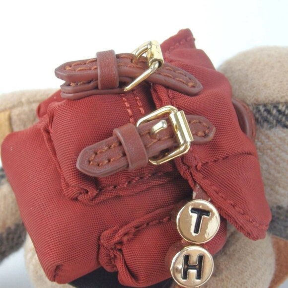 Rare Authentic BURBERRY Teddy bear key ring cotton [Used] - Picture 8 of 9
